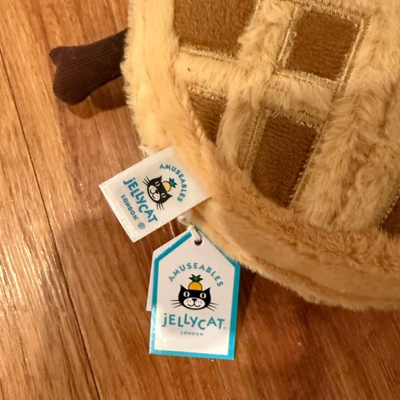 Jellycat Amuseables Waffle Plush with Cherry Accent - Picture 3 of 4